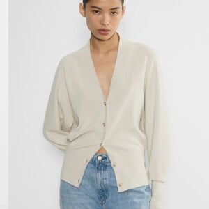 Aritzia Babaton Clerical sweater in Stone